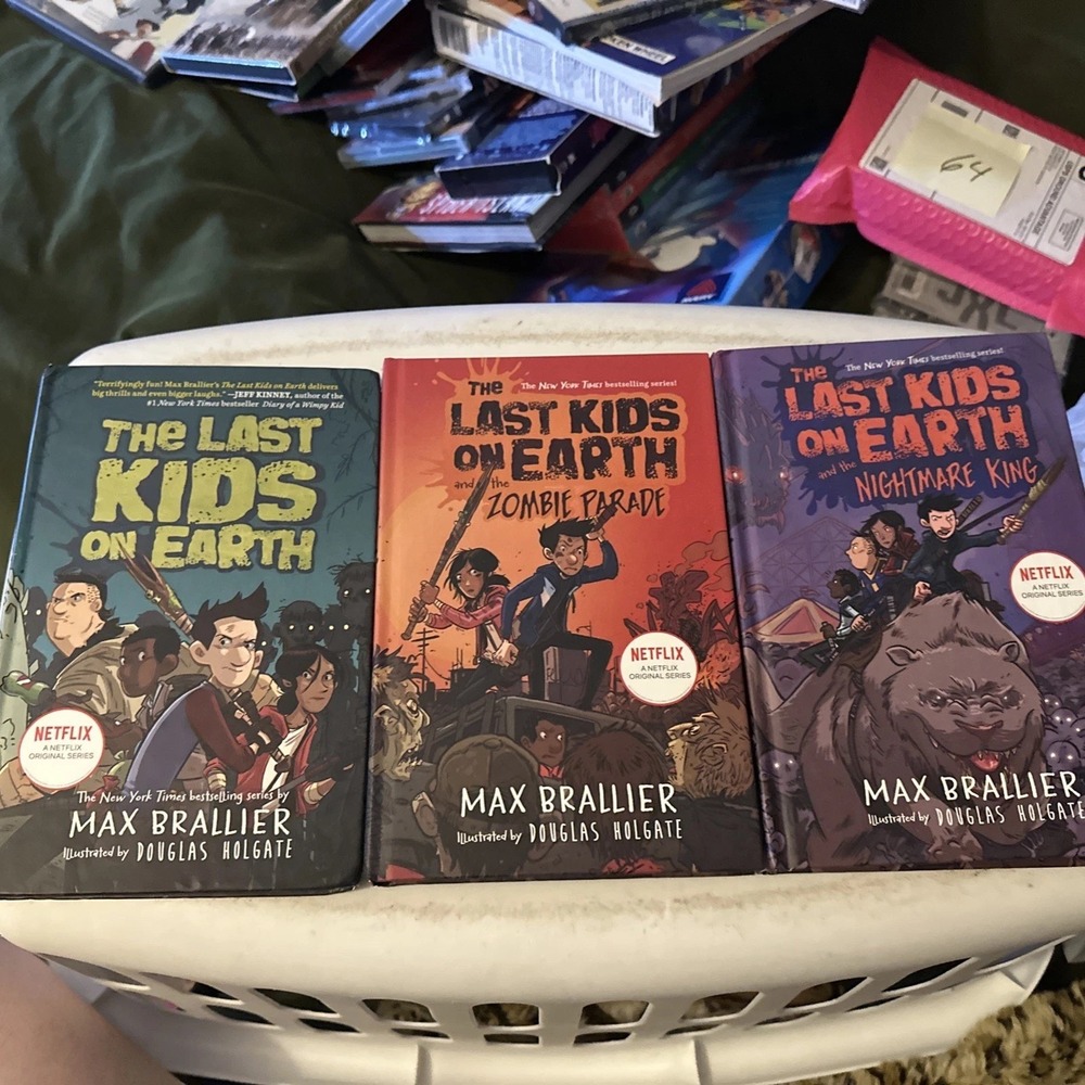 Last Kids on Earth Hardcover Books 1 2 3 Brallier Holgate Cosmic Zombie